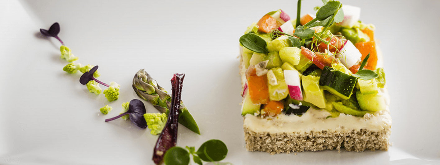 Lichte Lunch met groentjestartaar en Maredsous® Ham light