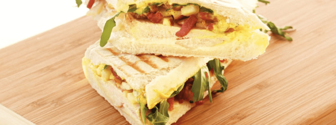 Panini met kip, curry en Maredsous® Traditie