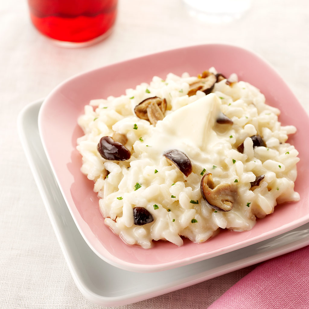 Risotto met champignons en Maredsous® Dubbelroom