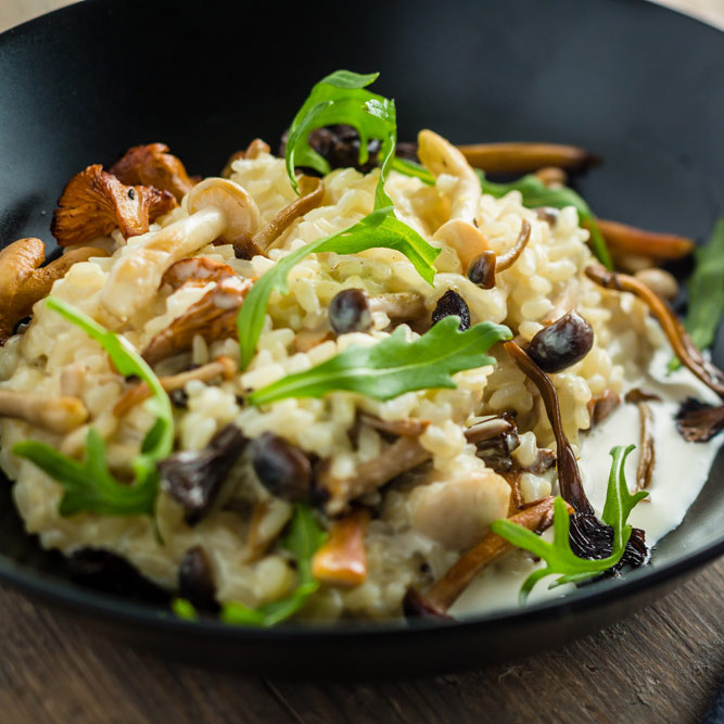 Risotto aux champignons et Maredsous® saveur Crème de Fagotin