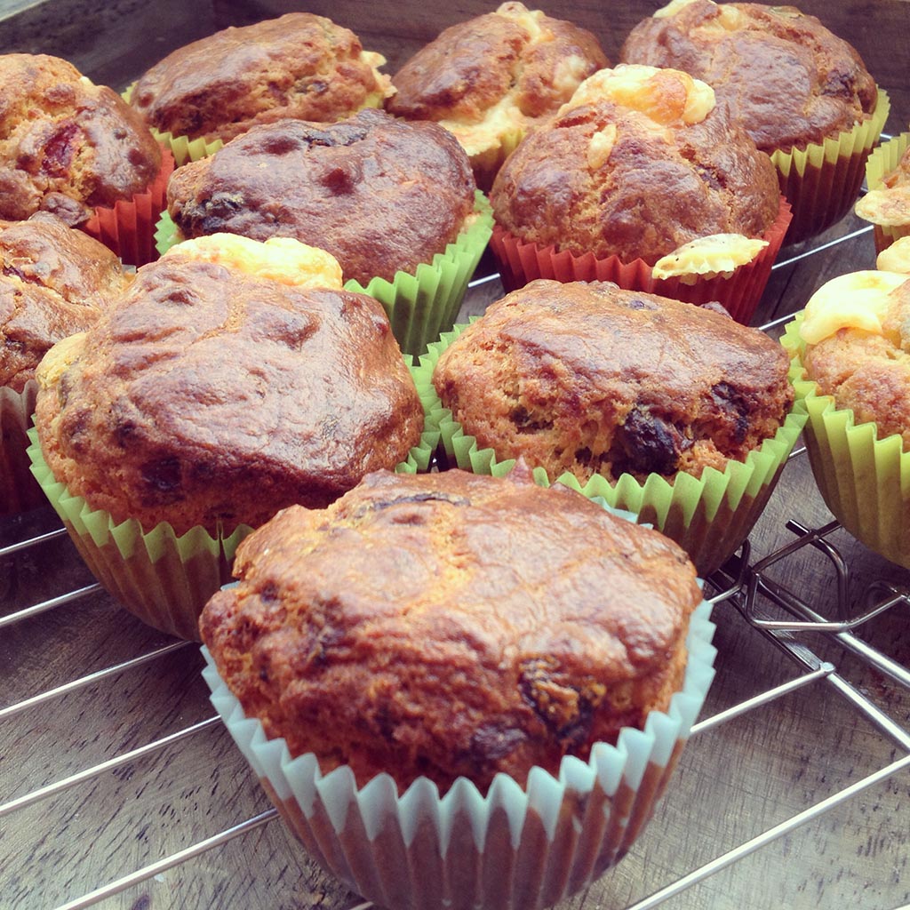 Muffins met paprika’s en Maredsous® Duiveltje Pikant