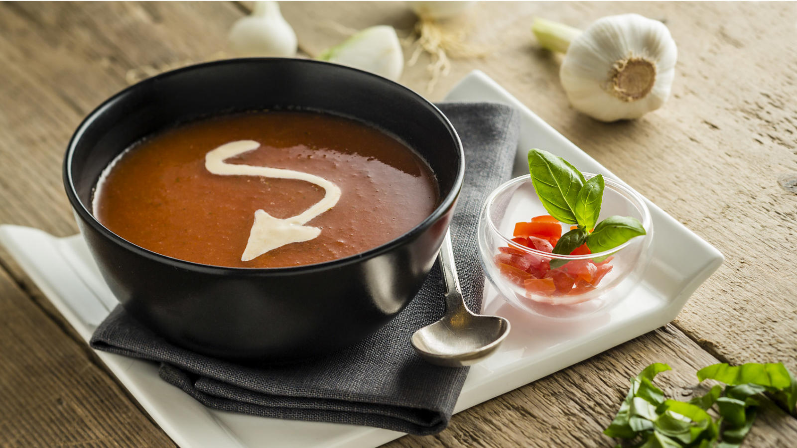 Duivelse Gazpacho met Maredsous® smeerkaas